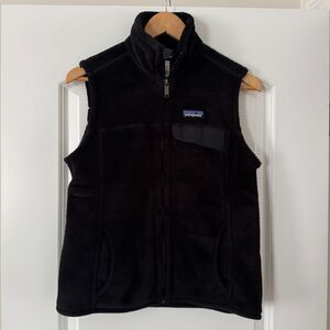 Patagonia Polartec Thermal Pro Fleece Vest Black Women’s M Full Zip